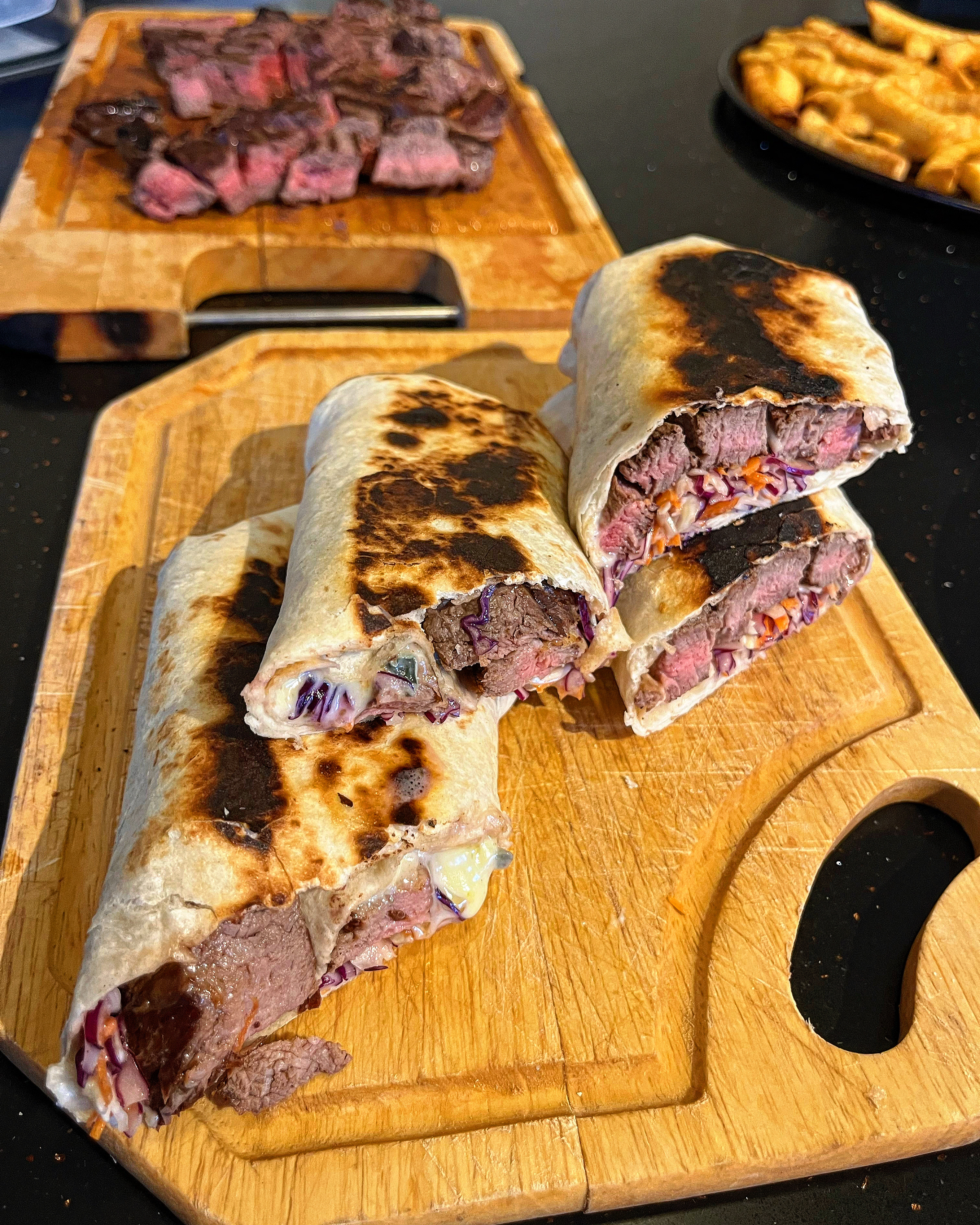 Steak and Brie Wraps
