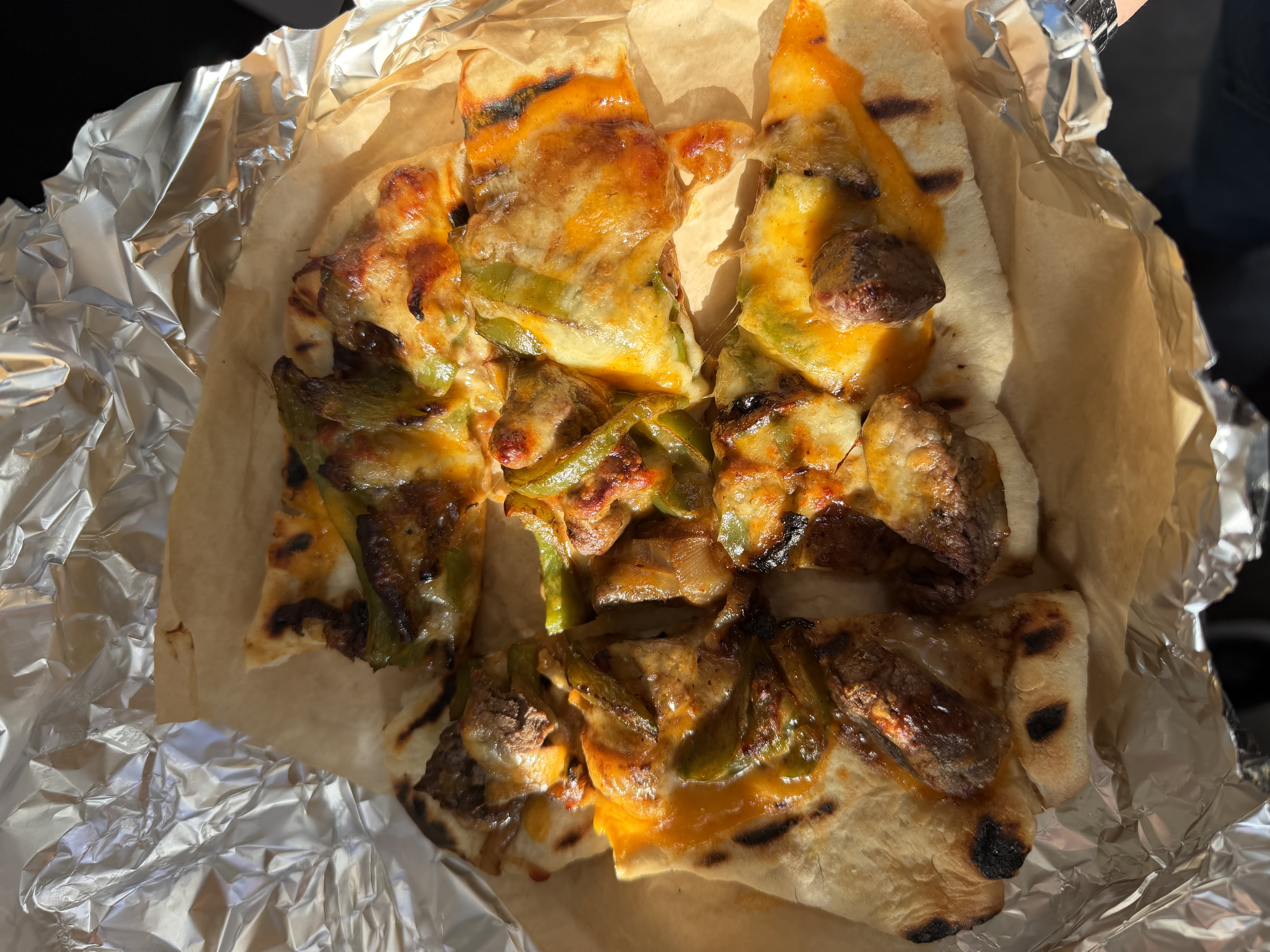 Philly Cheesesteak Flatbreads