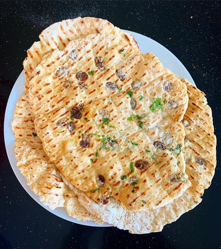 Sultana and Coriander Flatbreads