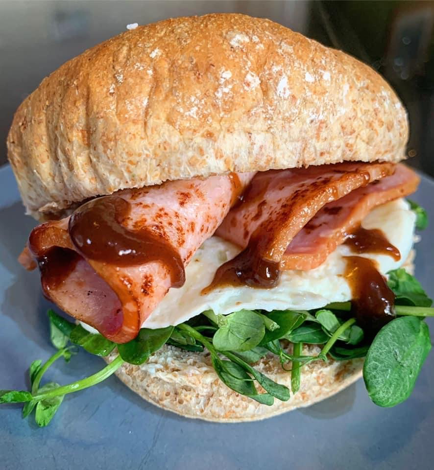 Turkey Bacon and Egg White Roll