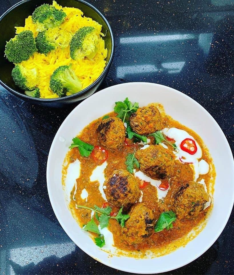 Super fast beef Ball Coconut Curry