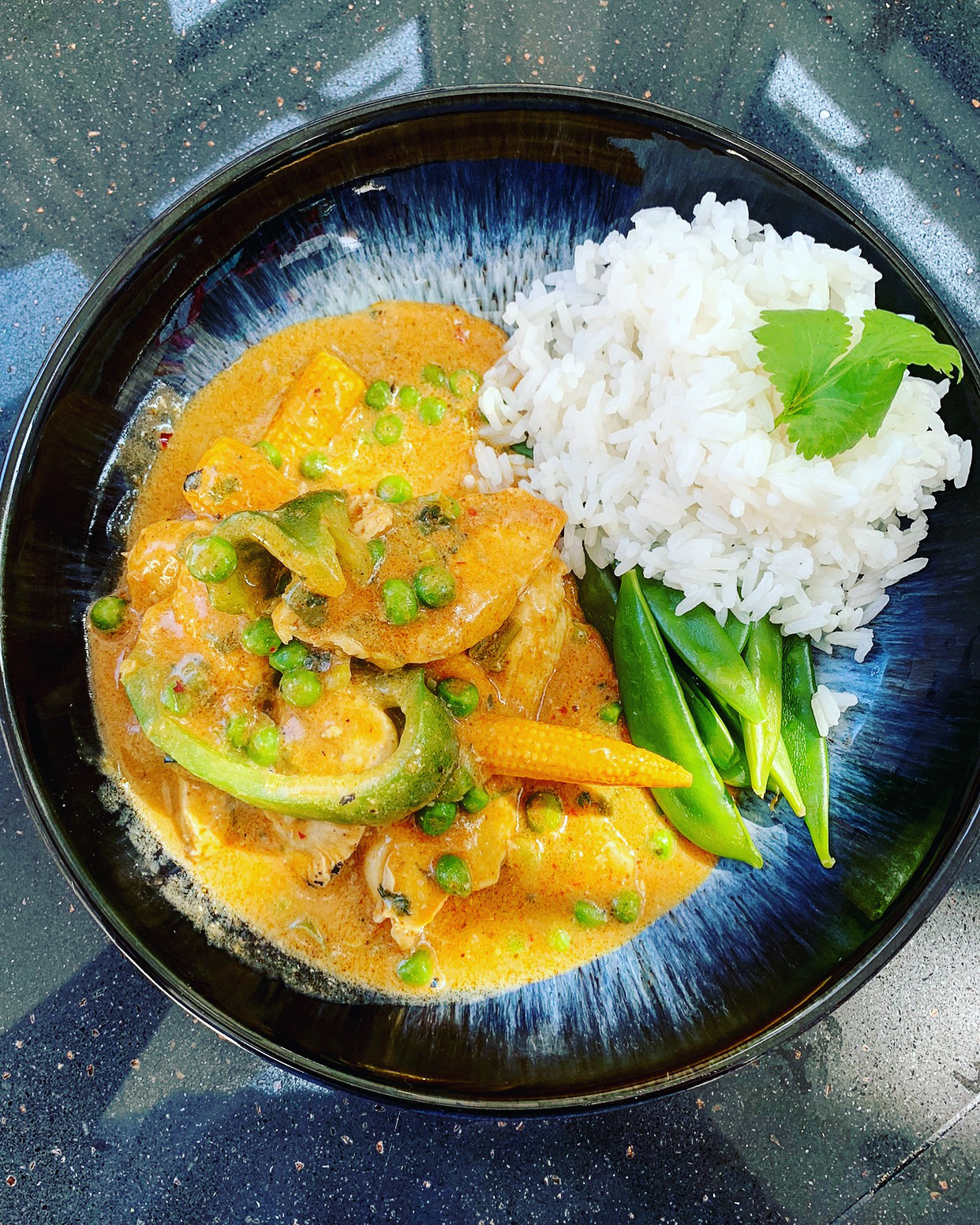 Thai chicken and peanut curry