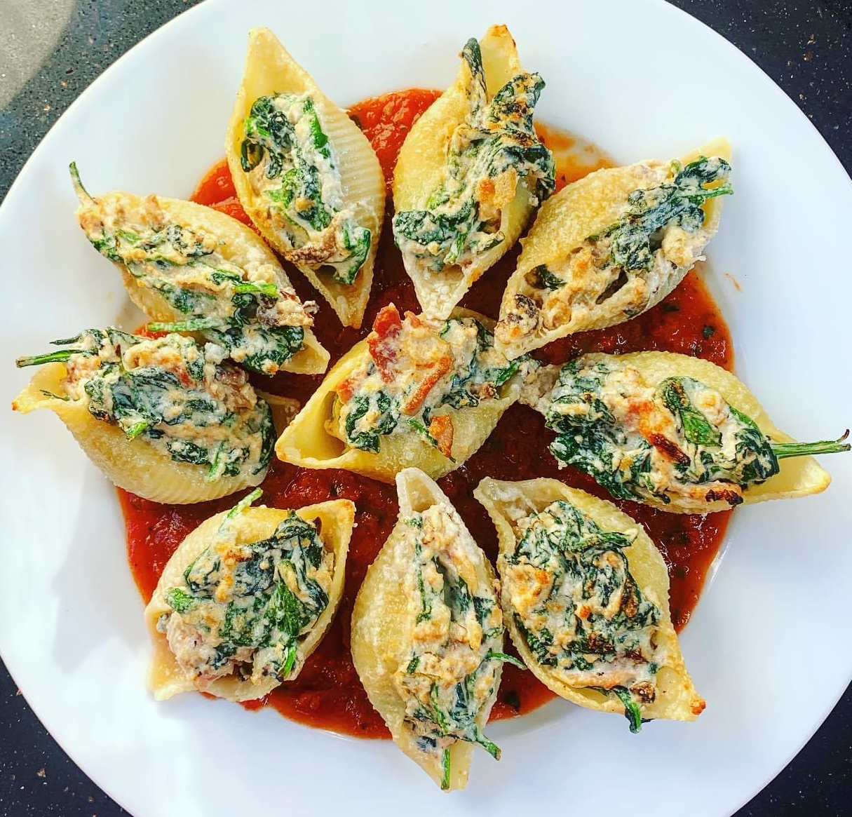 Spinach and Ricotta Shells