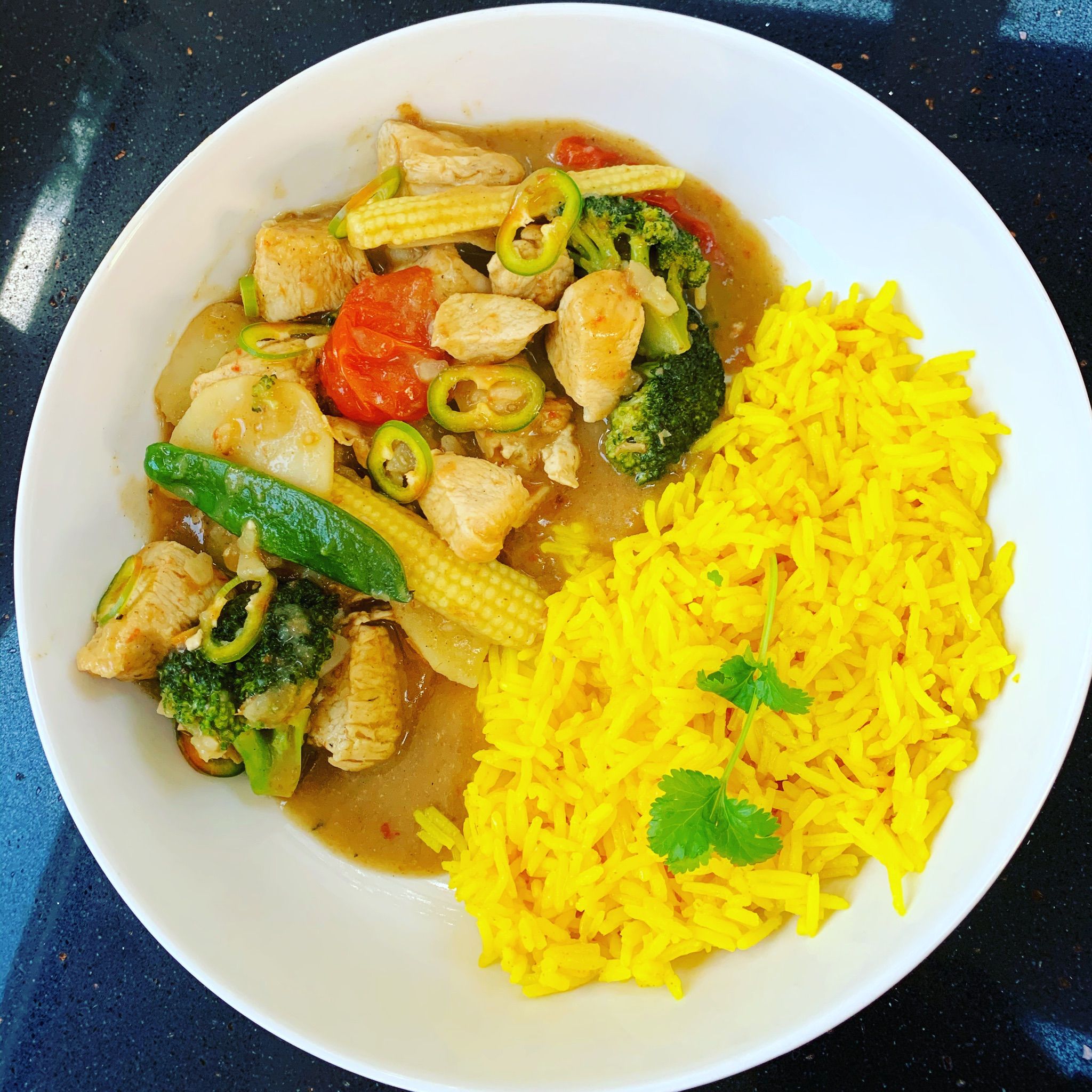 Thai chicken and potato curry