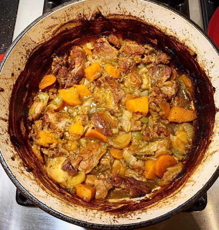 Pork and cider casserole