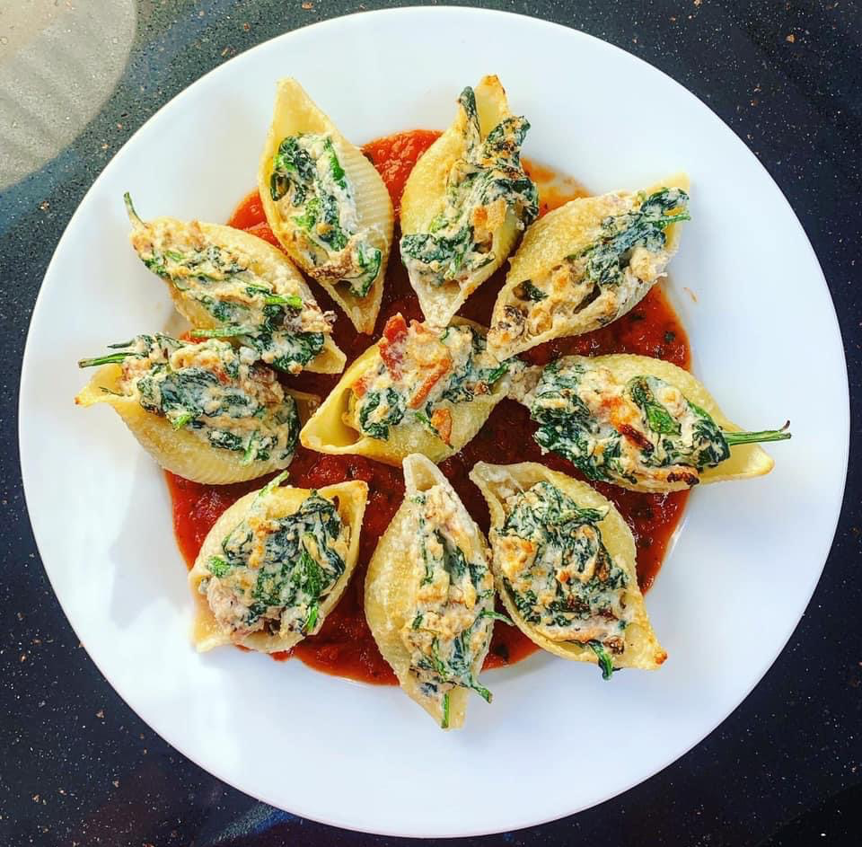 Spinach and Ricotta Shells